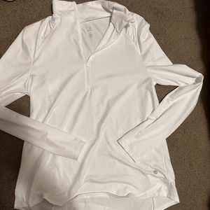 White Quarter zip